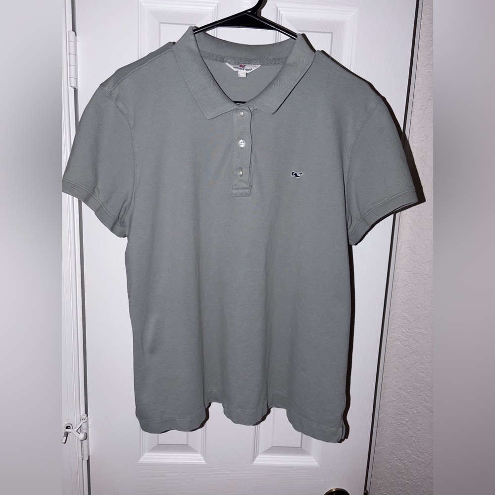 Vineyard Vines Steel Gray Polo Shirt
